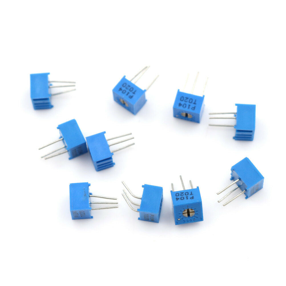 10PCS 3362P-104 100K Ohm 3362P Trimpot Trimmer Potentiometer  TH