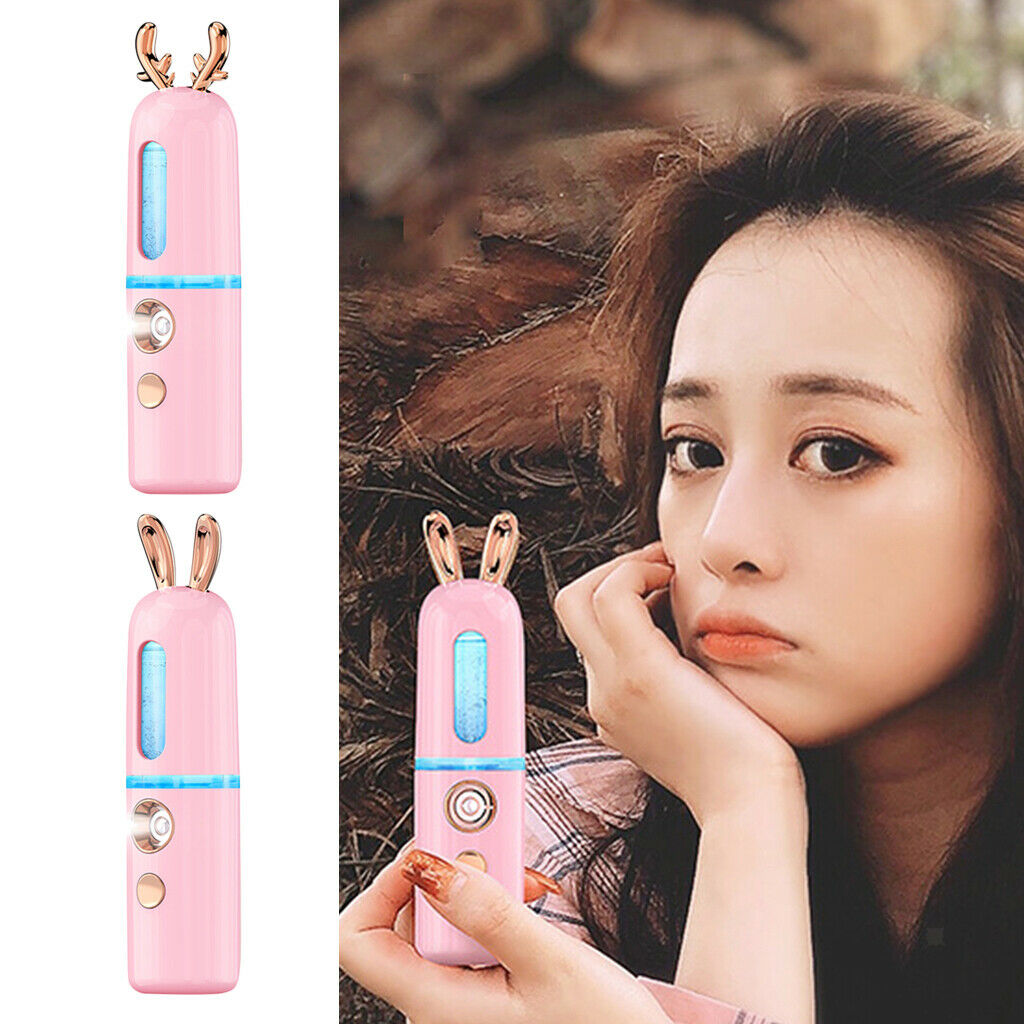2pcs Nano Facial Mister Portable Face Mist Hydrating Instrument Moisturizing