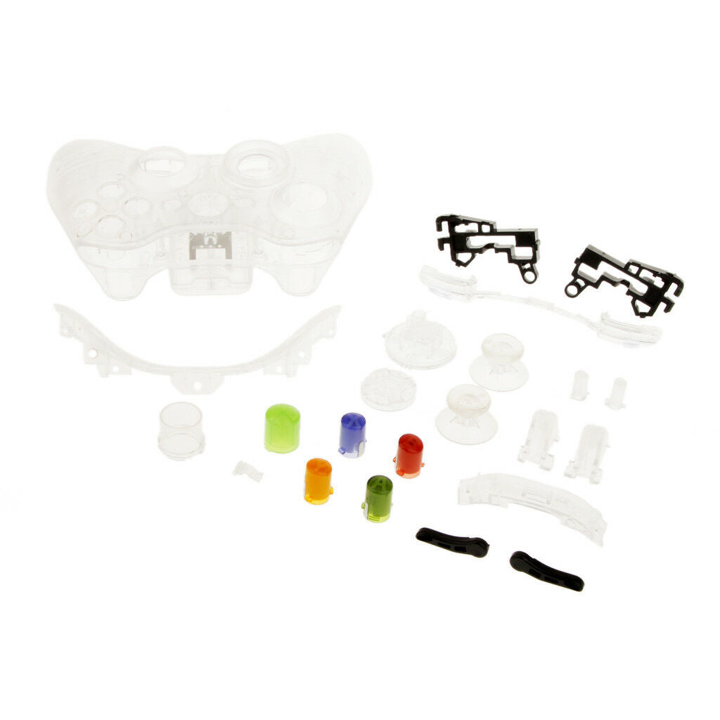 Full Housing Button Case Mod Kit Replacement for   Controller Clear