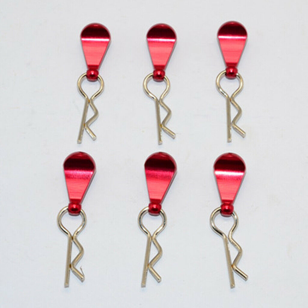 1/8 1/10 RC Car/Truck/Buggy/Crawler Metal Body Clips R-shape Upgrade Parts
