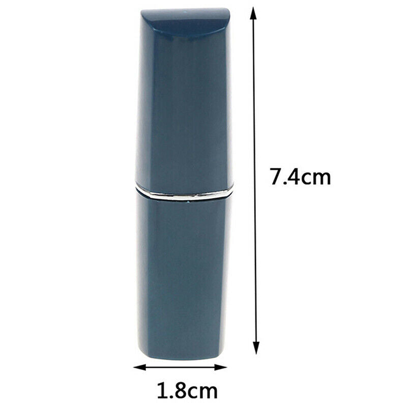 1pc Cute Secret Lipstick Shaped Stash Pills Box Holder Medicine Organizer.l8