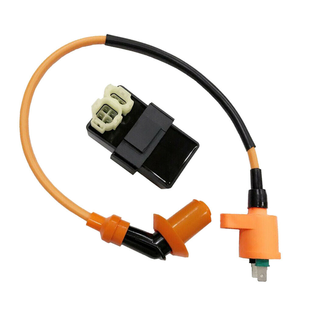 Racing Performance Ignition Coil 6 pin CDI Box 50cc 125cc 150cc Engine Moped