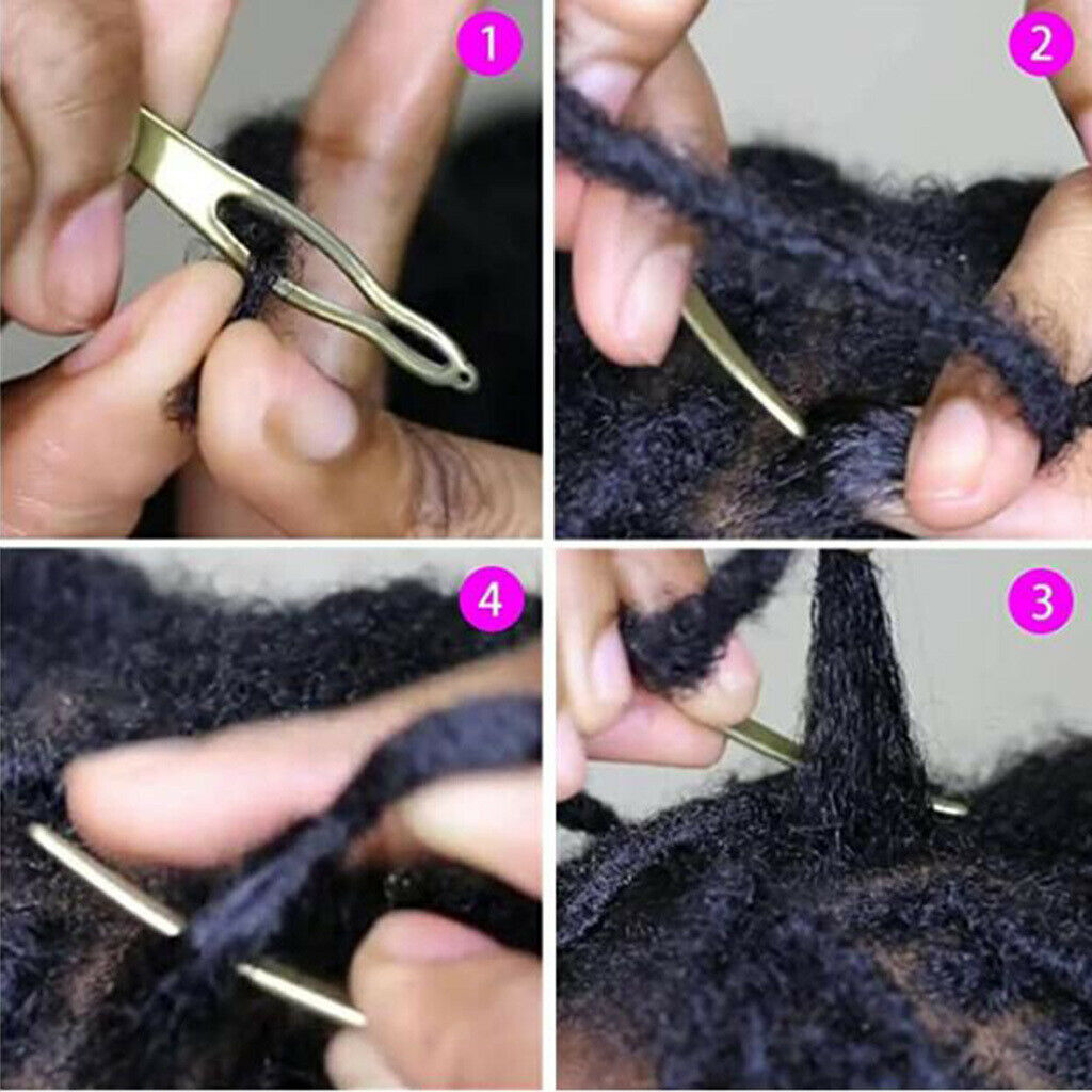 2pcs Dreadlocks Tool Interlocks Needle Interlocking Braiding Tools For Locs
