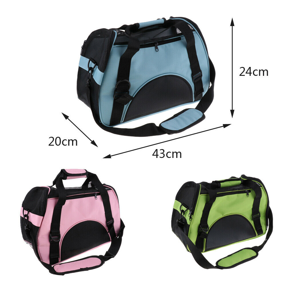 Small Dog Cat Carrier Outdoor Travel Tote Dog Supplies Carriers Totes Blue