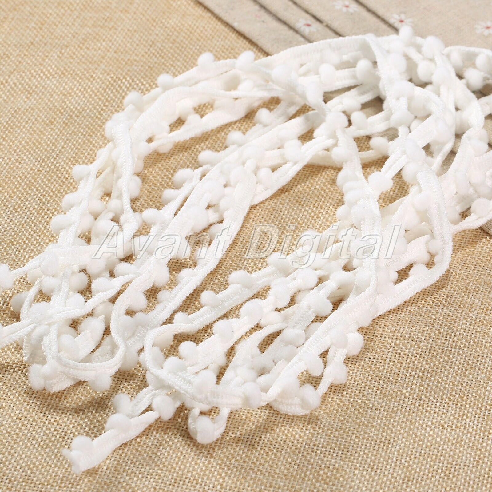 New Pom Pom mini Bobble Ball Fringe Braid Lace trimming for Crafting Sewing Hats