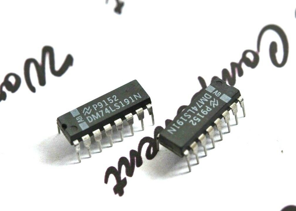2pcs - NS DM74LS191N  DIP-16 Integrated Circuit (IC) - NOS