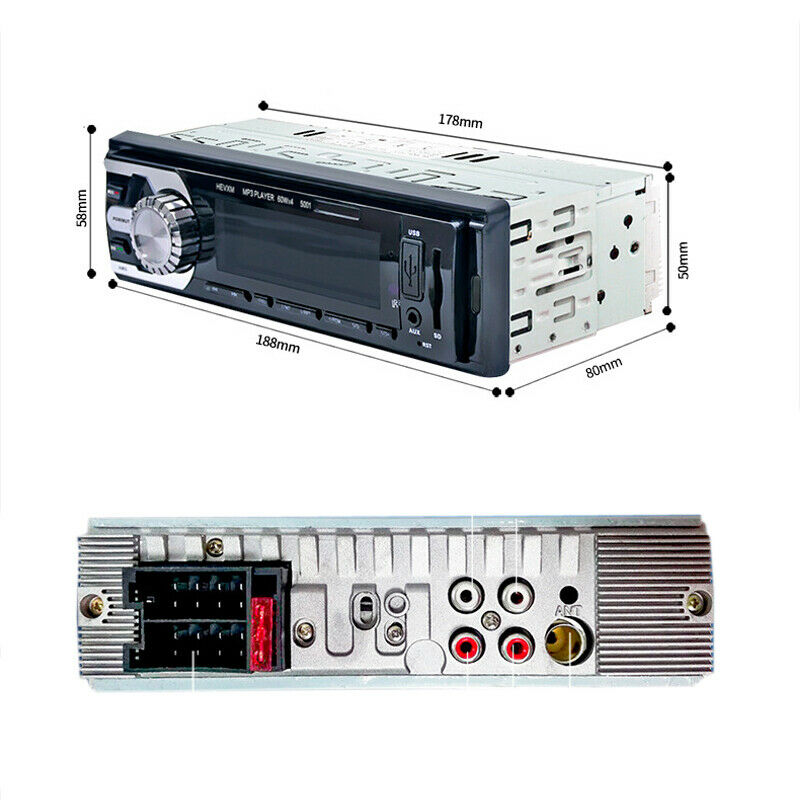 DC12V 4-Channel Digital Car Bluetooth Audio USB/WMA/WAV Radio Stereo MP3 Player