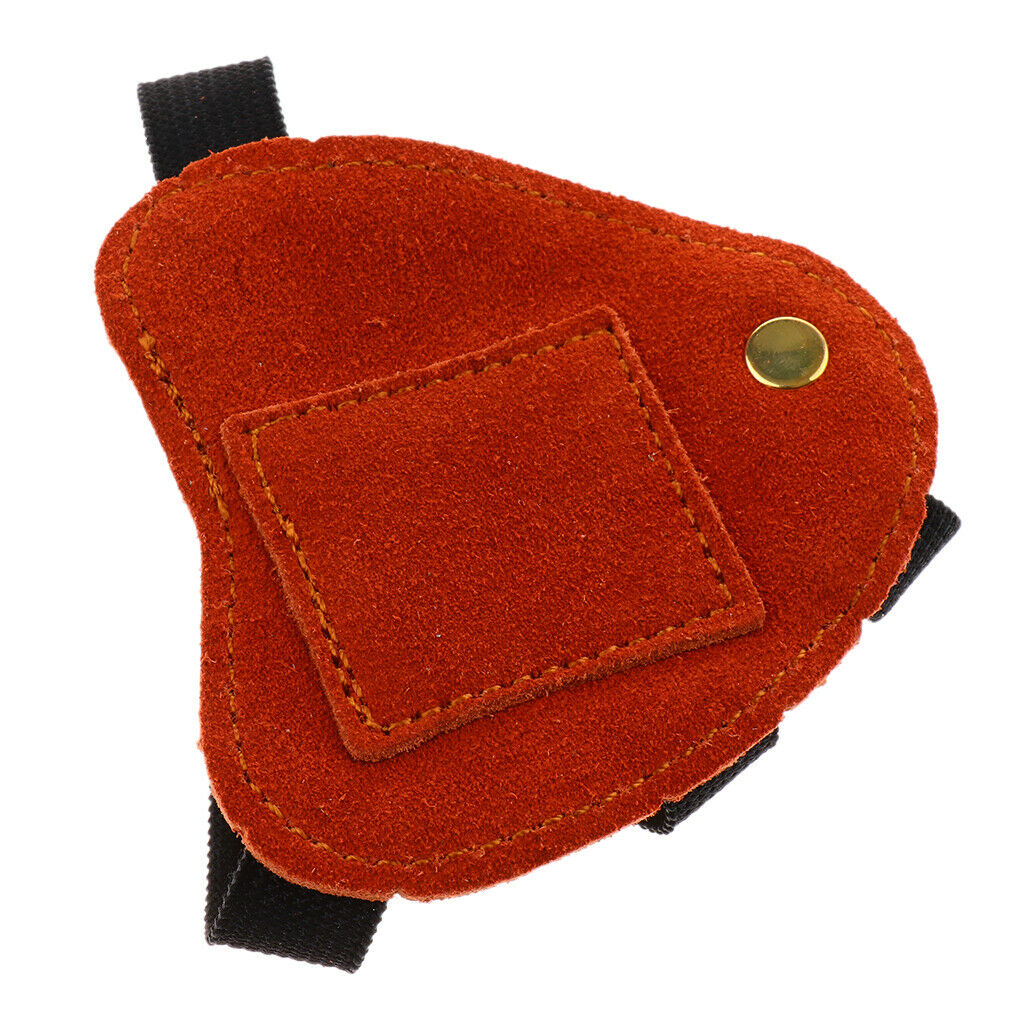 Leather Bow Arrow Left Hand Guard Protector Archery Glove Hunting Shooting