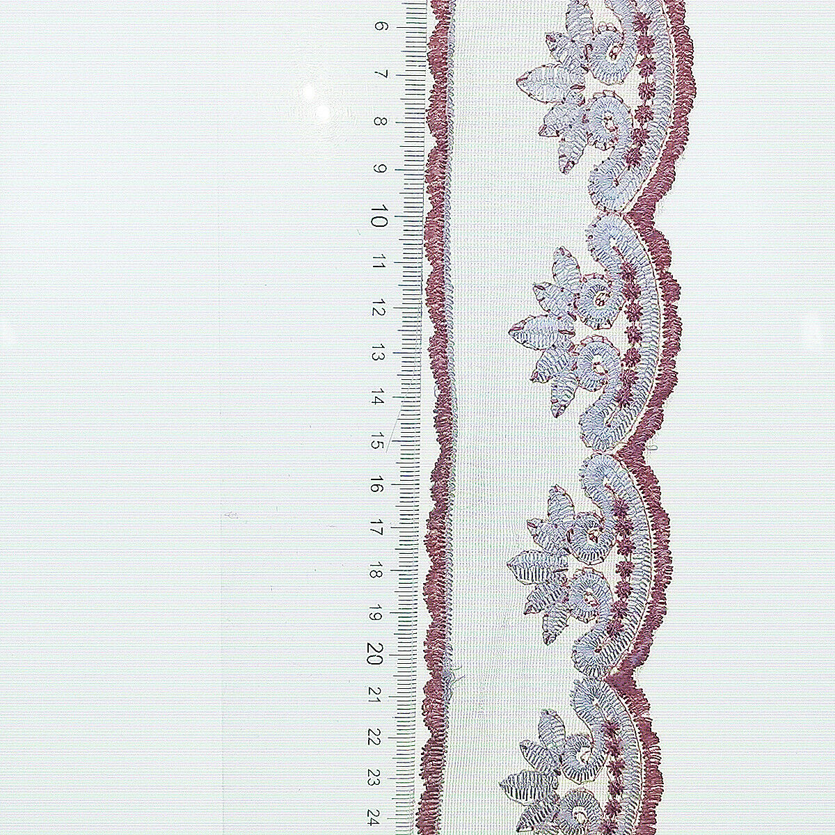 2 Yds Embroidery Lace Trim Floral Ribbon DIY Garment Wedding Dress Sewing Edge