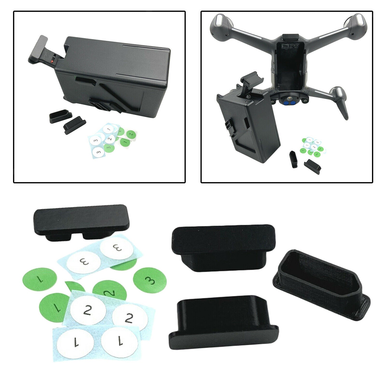 Set of 4 Battery Terminal Protective Plug Cover Caps for DJI FPV Accessories