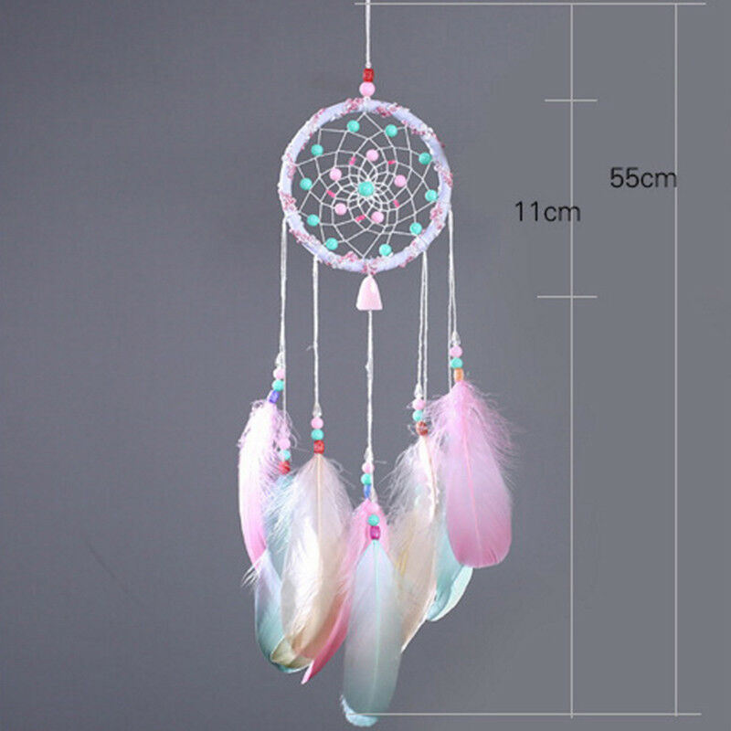 Colorful Feathers Dream catcher Bedroom Decoration Dreamcatchers Wind Chi.l8
