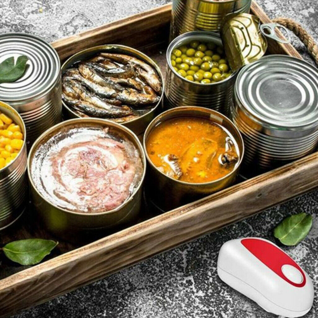 Automatic Safety One Touch Electric Can Opener Portable for Home Kitchen BBQ