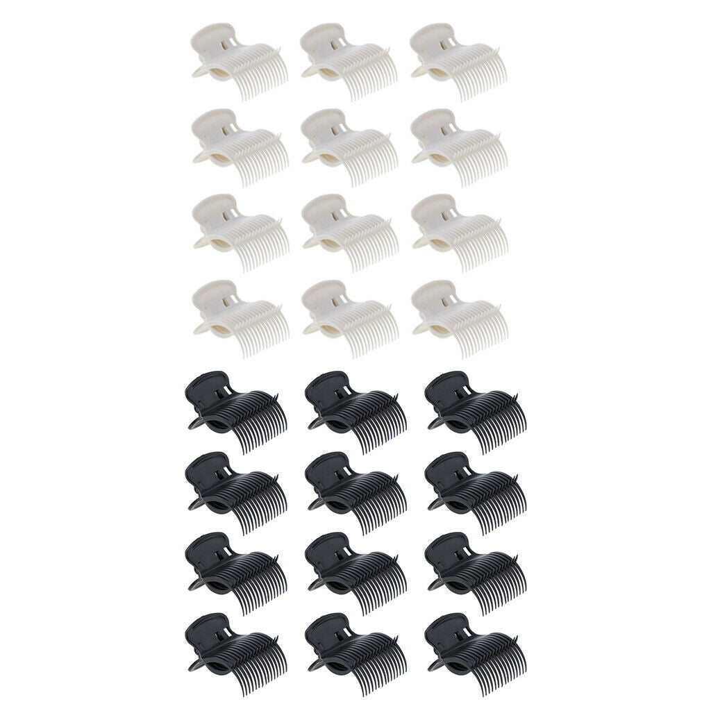 24x Perming Roller Clip Set Sectioning Dye Heatproof Curler Claw Clips