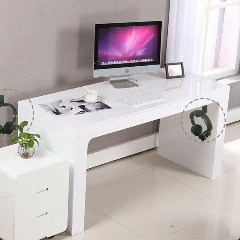 Headphone Hanger Display Stand Holder Acrylic Hook Under Desk Headset Wal.l8