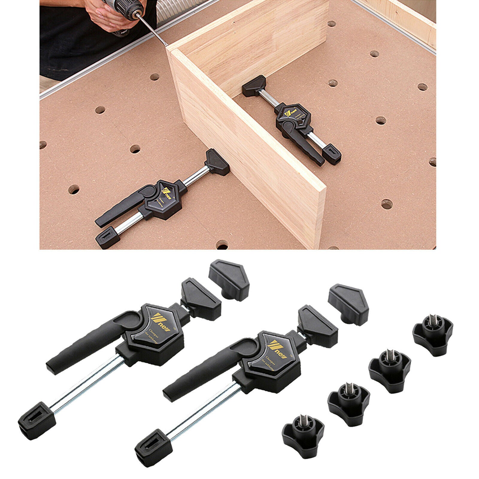 Quick Grip Clamps Bar Clamps for Woodwork Multi-functional Woodworking Clamp for