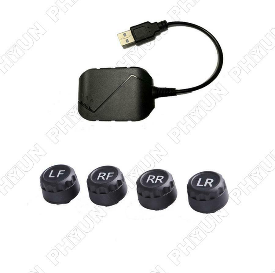 USB Android TPMS External Sensor Auto Car Tire Pressure Monitoring Alarm System