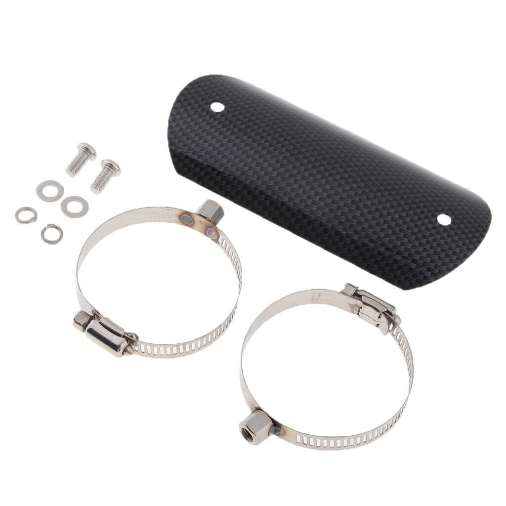 Motorcycle Chrome Exhaust Muffler Pipe Heat Shield Cover Guard Universal