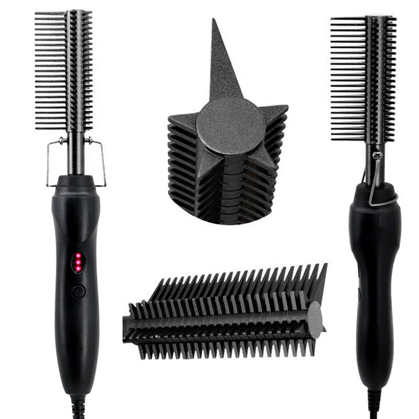 Hot Comb,Electric Heating Comb,Ceramic Comb Curling Iron Heated