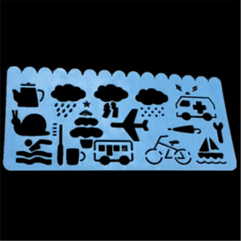 4pcs Children DIY Art Drawing Stencils Picture Painting Template Kit Set Gift