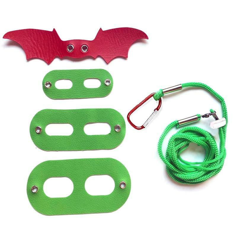 Adjustable Lizard Leash Harness Set Christmas Bearded Dragon Leather Costume