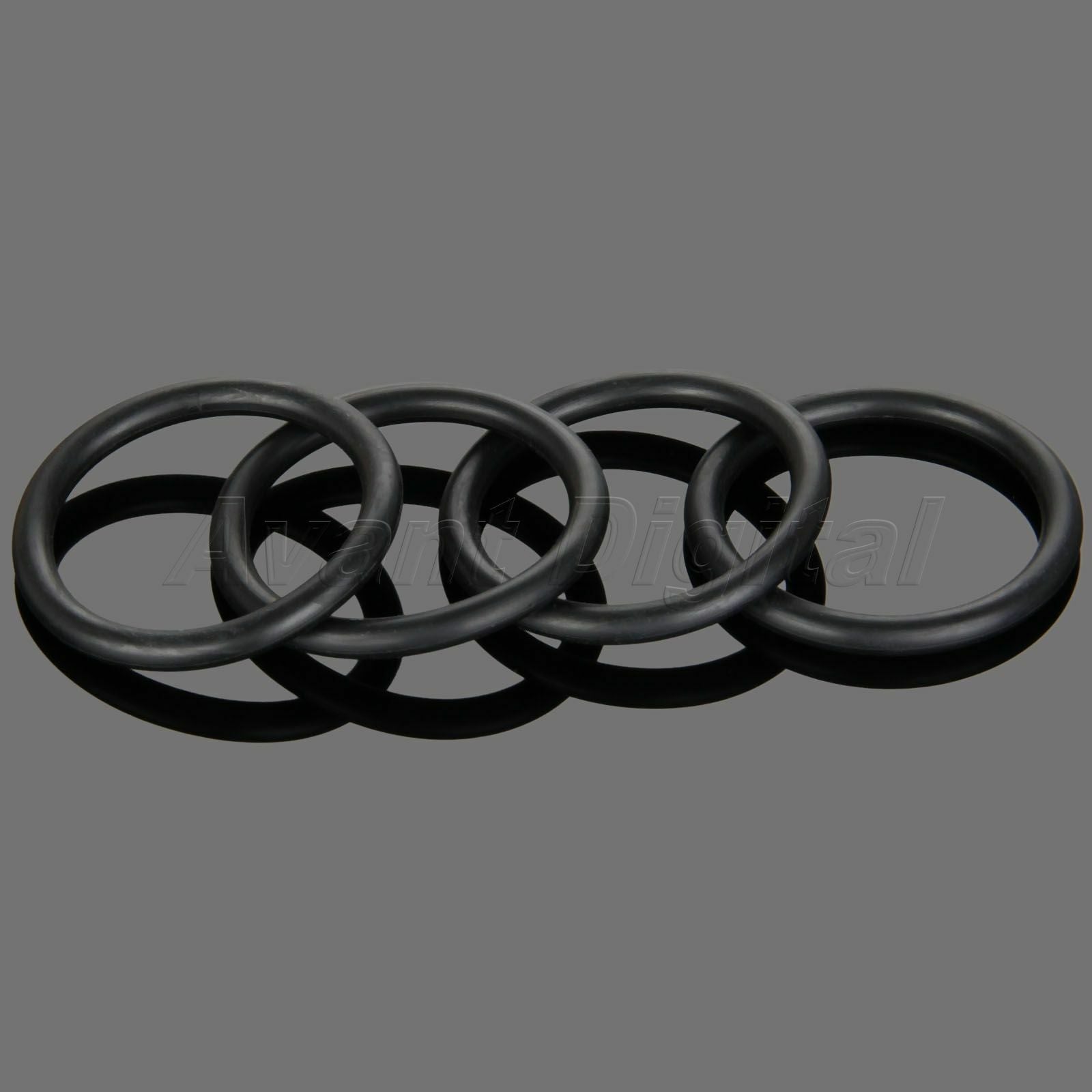 Black Billet Bumper Trunk Quick Release Fastener Kit Replacement Rubber O-Ring