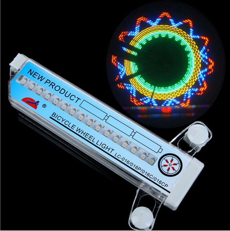 Cycling Bike Bicycle Tire Wheel Valve 16 Led Flash Light With 32 kinds of change