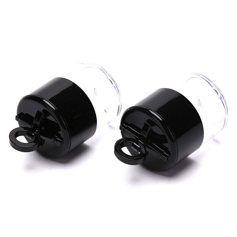 10g Portable Plastic Empty Loose Box Bottle Makeup Jar Container with Puf.l8