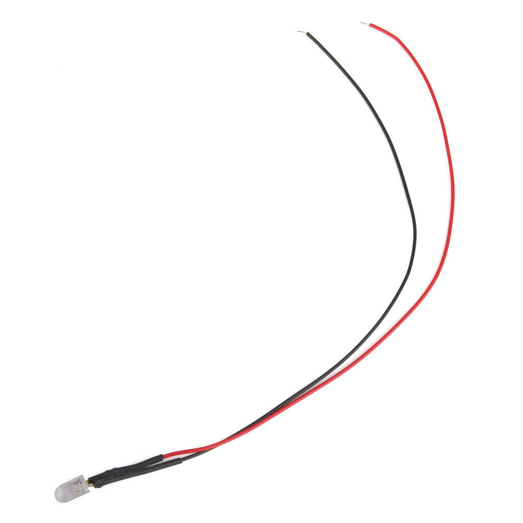 60 Pieces 20cm Pre Wired 5mm Emitting Diode Bright LED Lamp Light