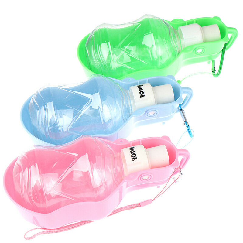 Pet Dog Water Bottle Travel Puppy Drinking Bowl Cup Outdoor Feeder Dispen.l8