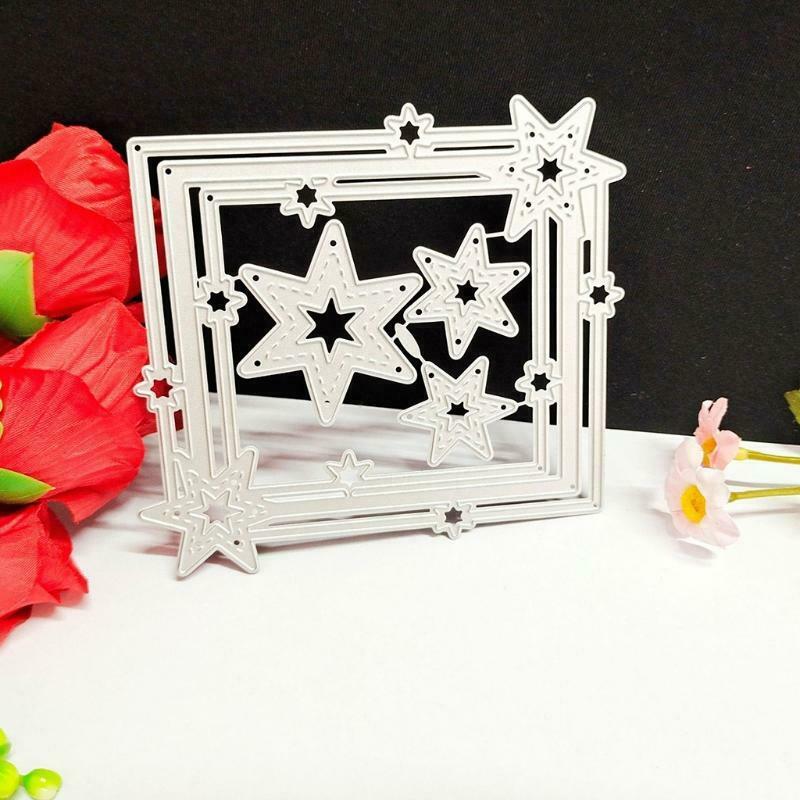 Star Frame Metal Cutting Dies Stencil Scrapbooking DIY Album Stamp Paper Card