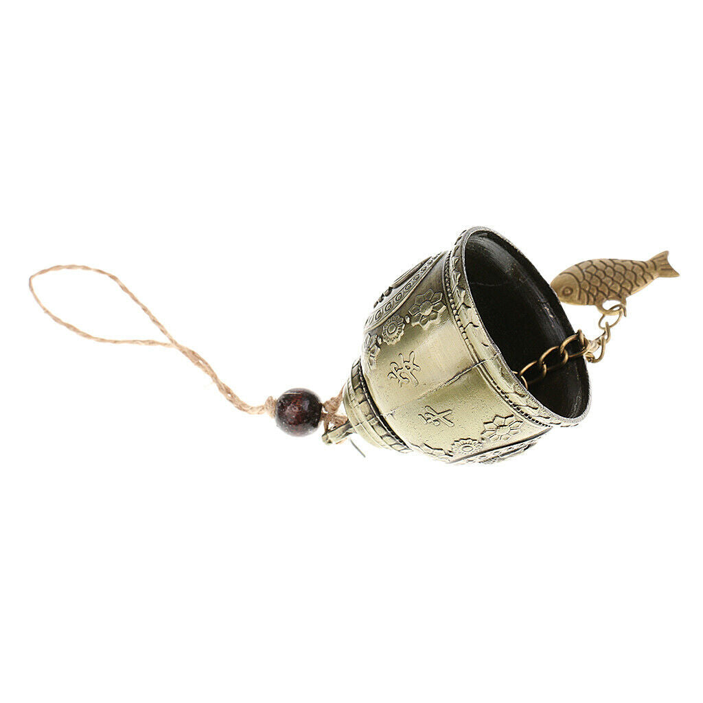 5pcs Durable Metal Hanging Feng Shui Wind Chime Jingle Bell Handicraft Gift