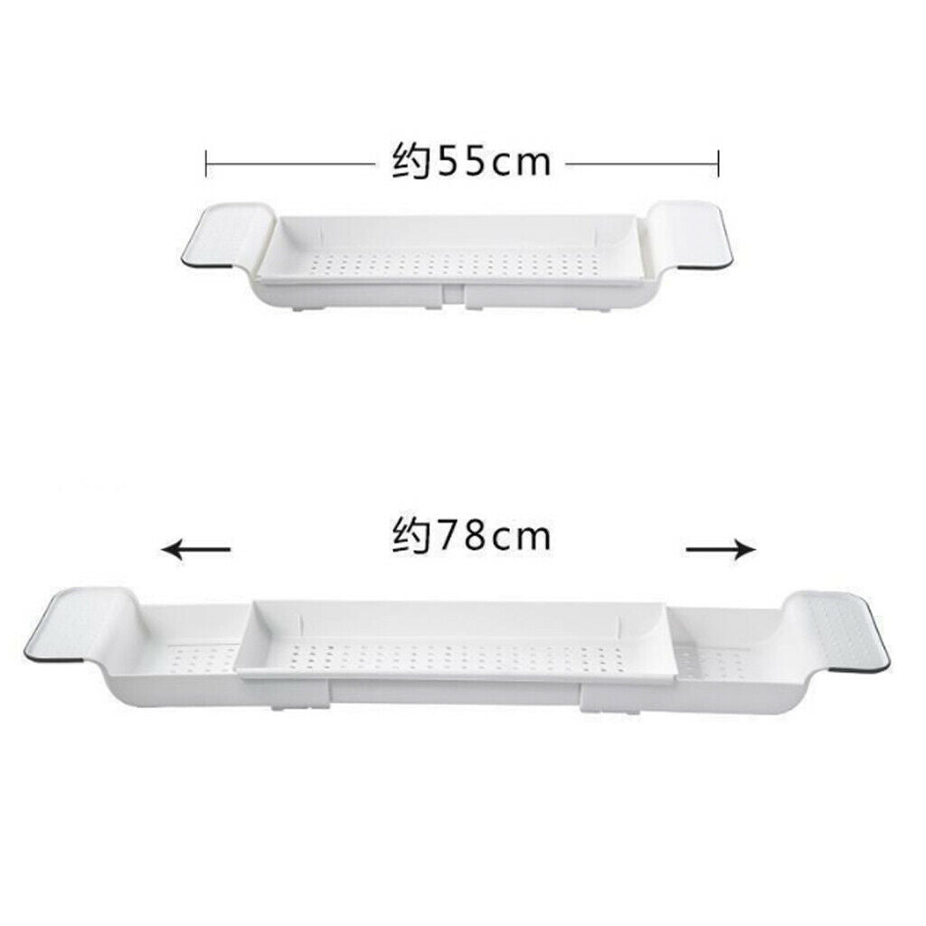 Plastic Telescopic Bathtub Caddy Holder Tub Stand Non-Slip Eco-friendly