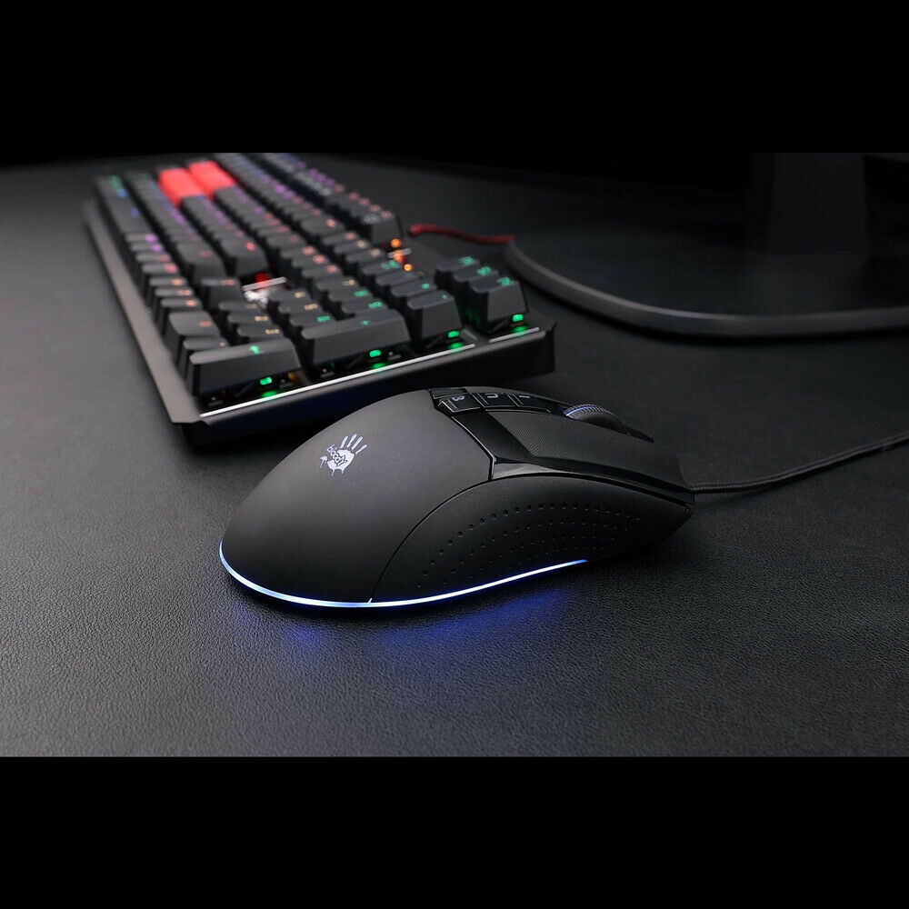 For Bloody A90 Max 10000 CPI USB Optical Gaming Mouse Colorful Glare Wired Mice