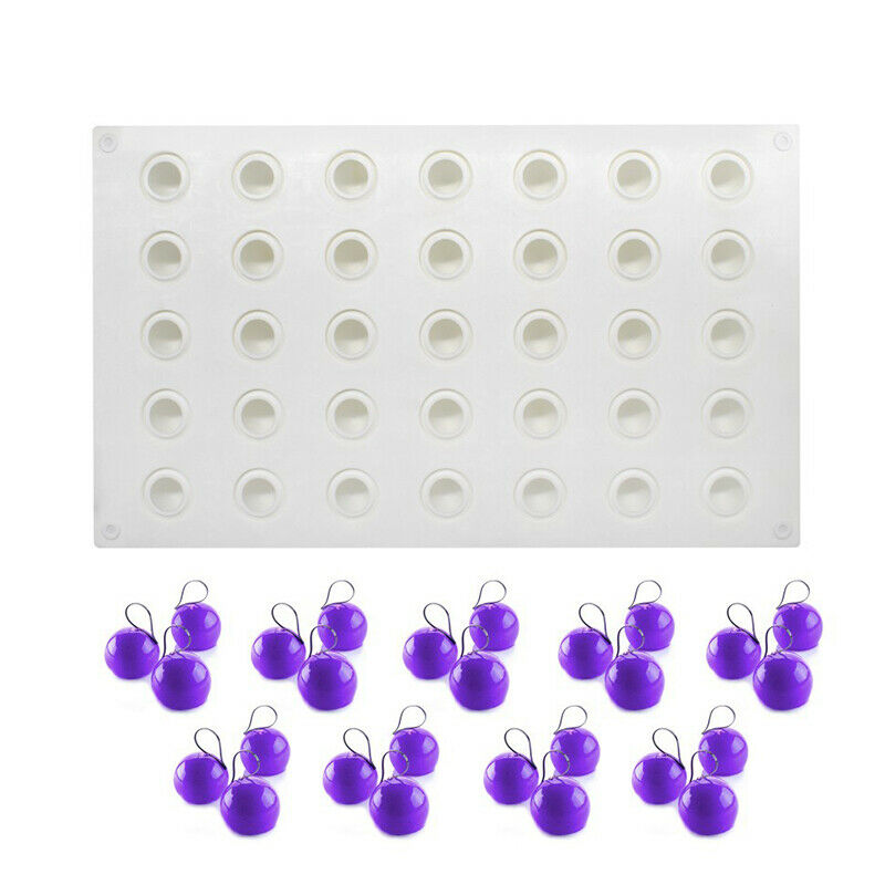 35 Cavity Ball Truffle Shape Silicone Mold DIY Chocolate Cake Mould Baking TBDA
