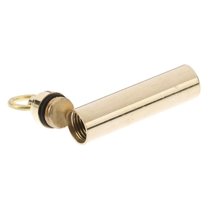 Portable Waterproof Pill Holder Case With Key Ring Medicine Seal Box EDC .l8