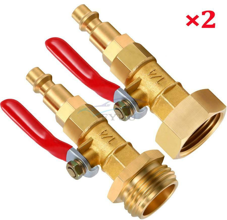 2PCS Universal Brass Winter Antifreeze Spout Adapter For RV Camper Boat Car