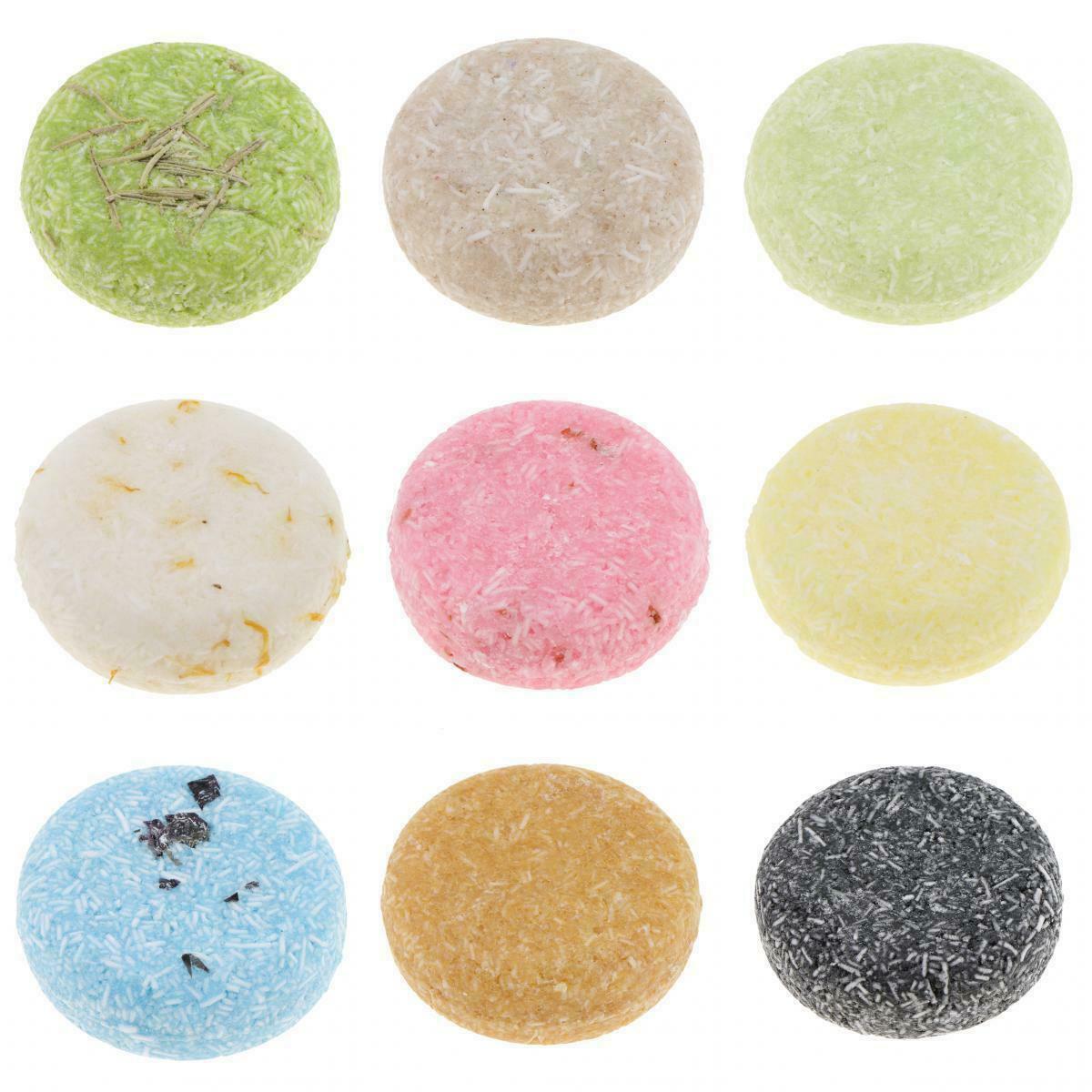 9pcs 55g Handmade Hair Shampoo Soap Pure Natural Dry Shampoo Soap Hair Care