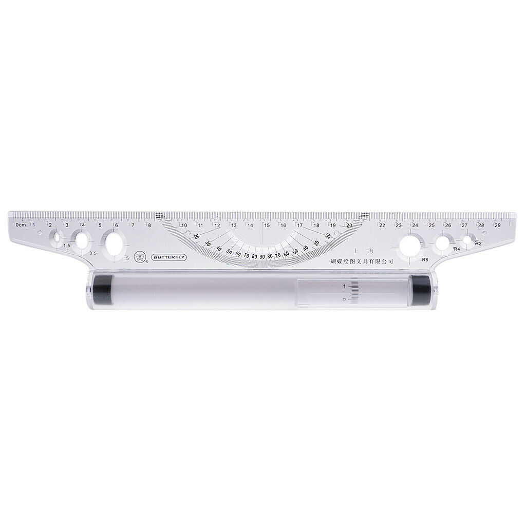30cm Parallel Ruler Rolling Measuring Tool
