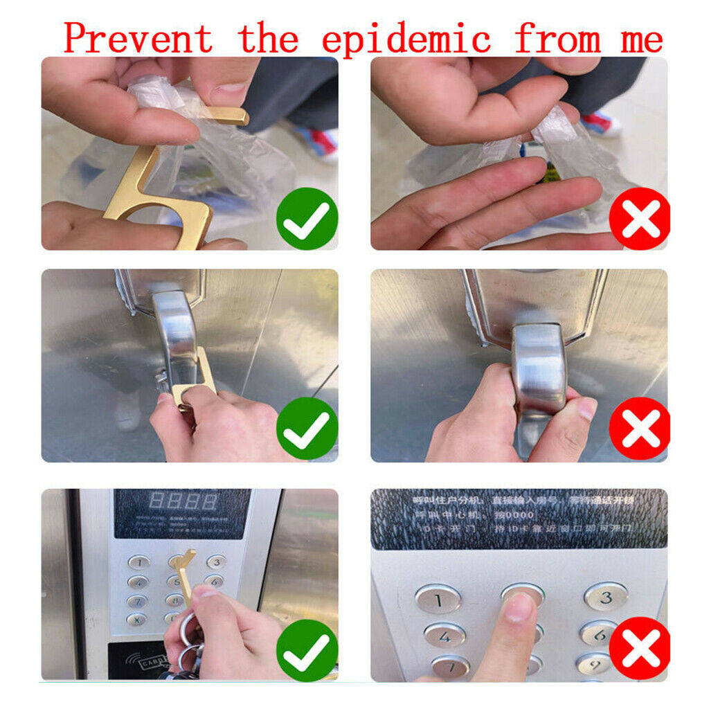 3x Open Door Reusable Elevator Press Stick Avoid Contacting Tools Assistant