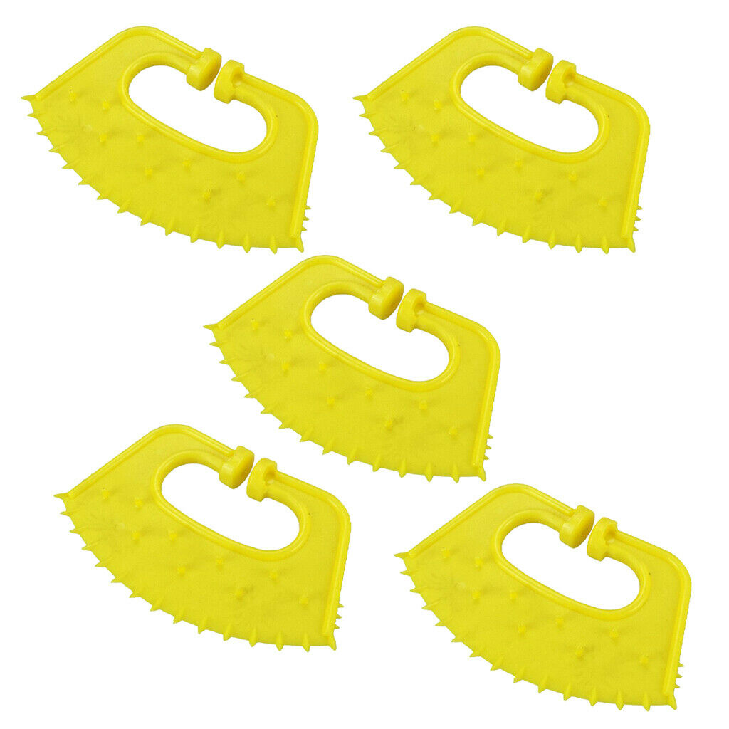 10 Pcs/Set Plastic Calf Weaning Yellow Cow Nose Thorn