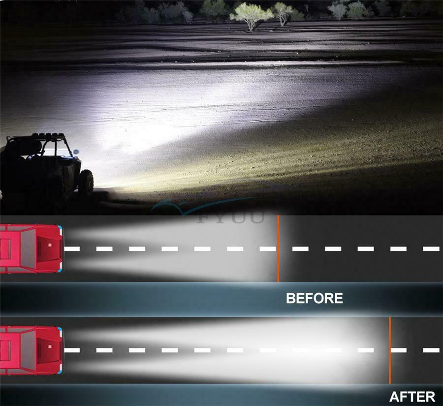 1Piece 9D Side LED Spotlight Signal Light Bar For Car 4x4 Truck Off-Road Vehicle