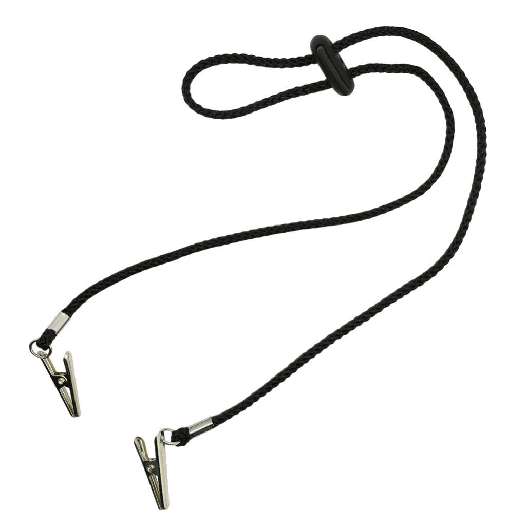 2pcs Napkin Clip Lanyard Apron Bibs Chain Holder / Strap String Necklace for