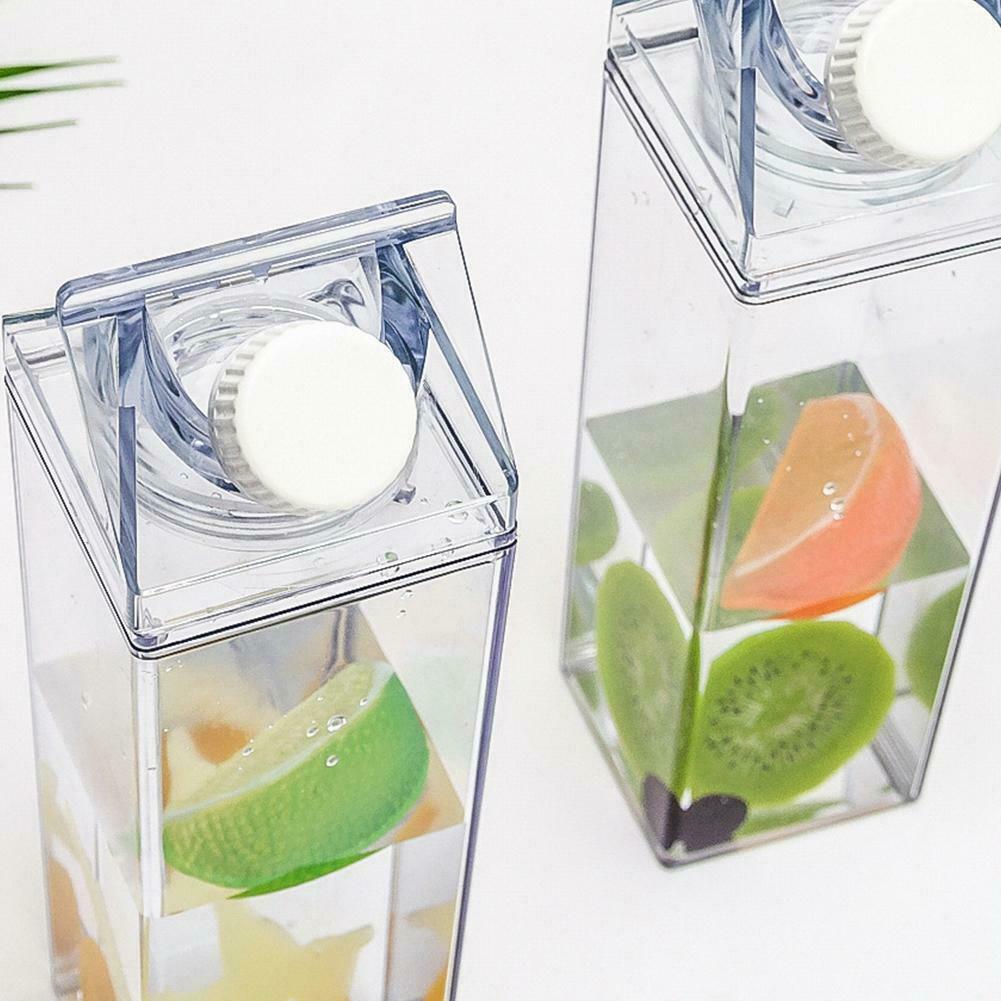 Water Bottle Drinkware Transparent Milk Bottle Leakproof for Chiildren Cycling