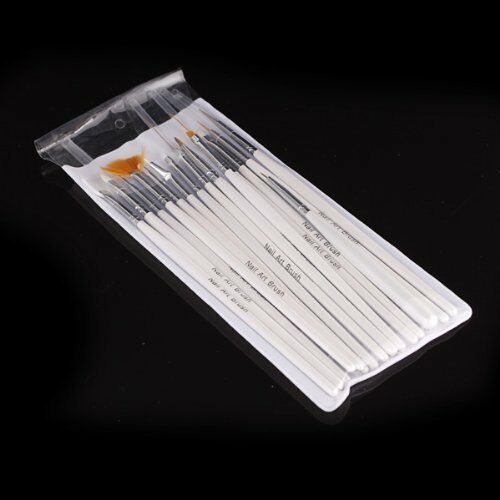 15pcs Nail Art Gel Design Pen PaInting Polish Brush Dotting Drawing Tool Set