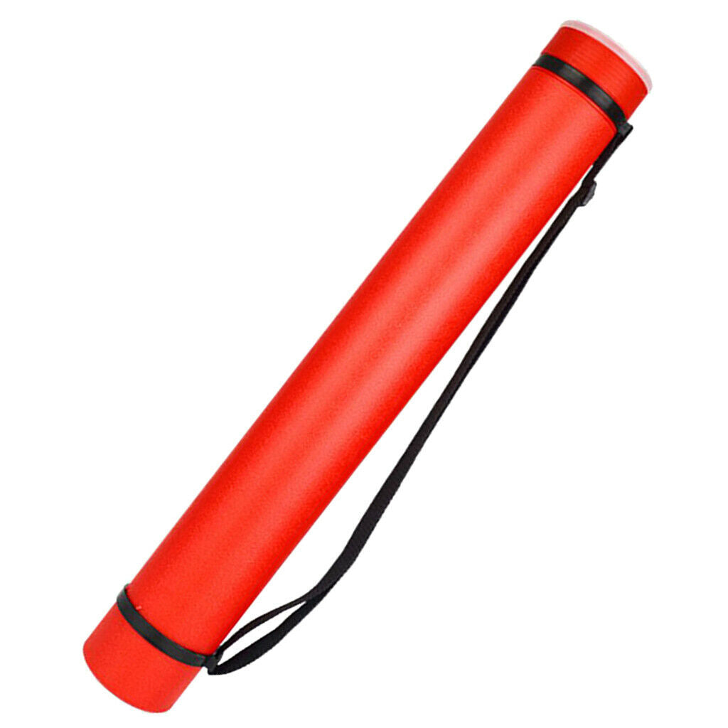 Adjustable Archery Arrow Quiver Tube Shoulder Holder Strap Carrier Red