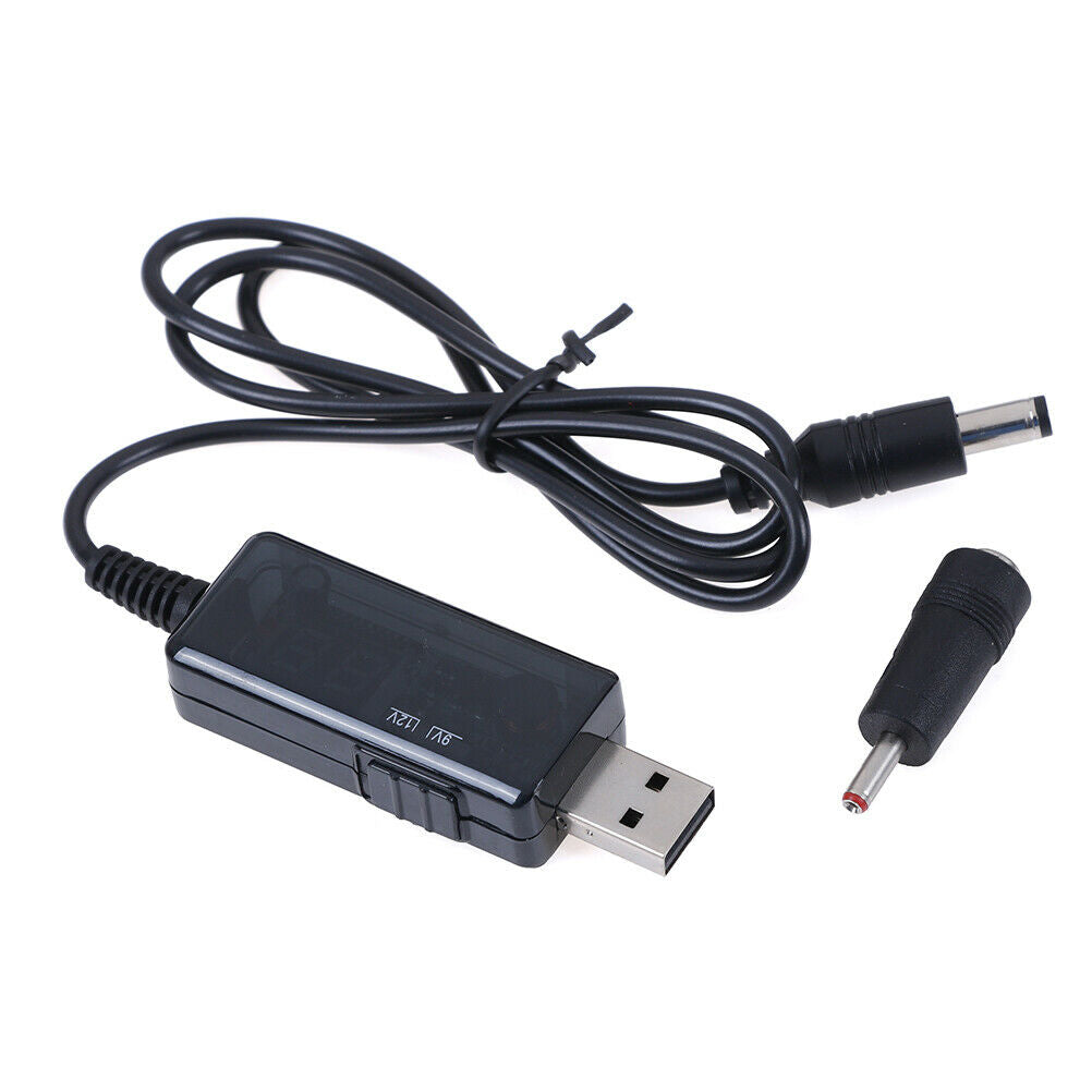 Usb booster cable 5V step up to 9V 12V voltage converter 1A step-up display WF