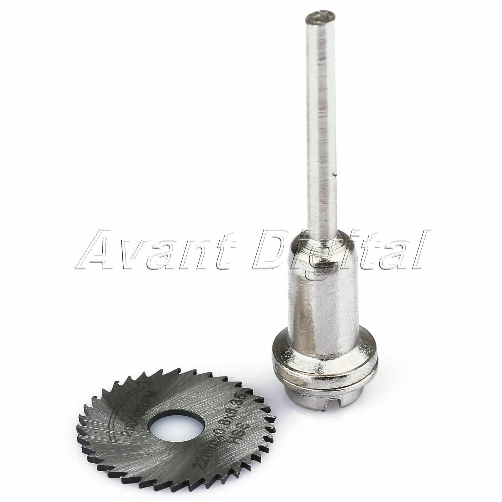 22mm HSS Saw Blade Cut Off Wheel Disc w/ Mandrel for ABS Wood Plastic Cutter
