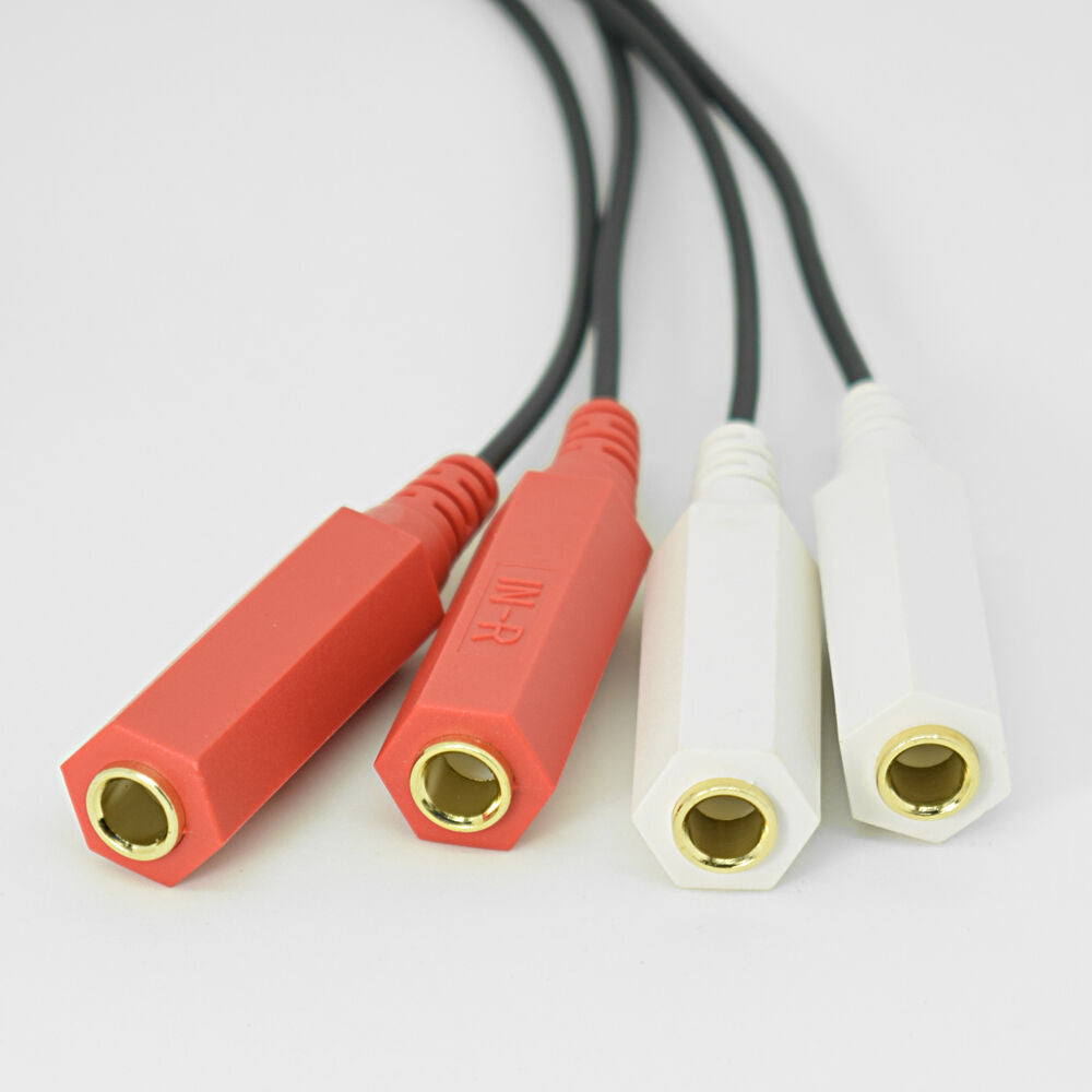 1pc 30cm D-Sub 9pin DB9 9pin Male to 4 x 6.3mm 1/4" Female Adapter Cable