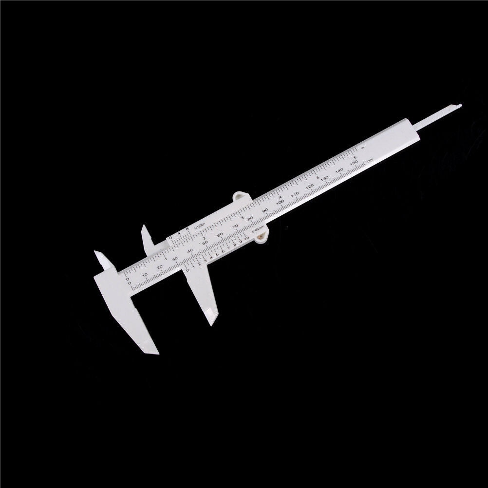 Portable 6 Inch 150mm Plastic Ruler Jewelry Sliding Gauge Vernier Calipe.l8