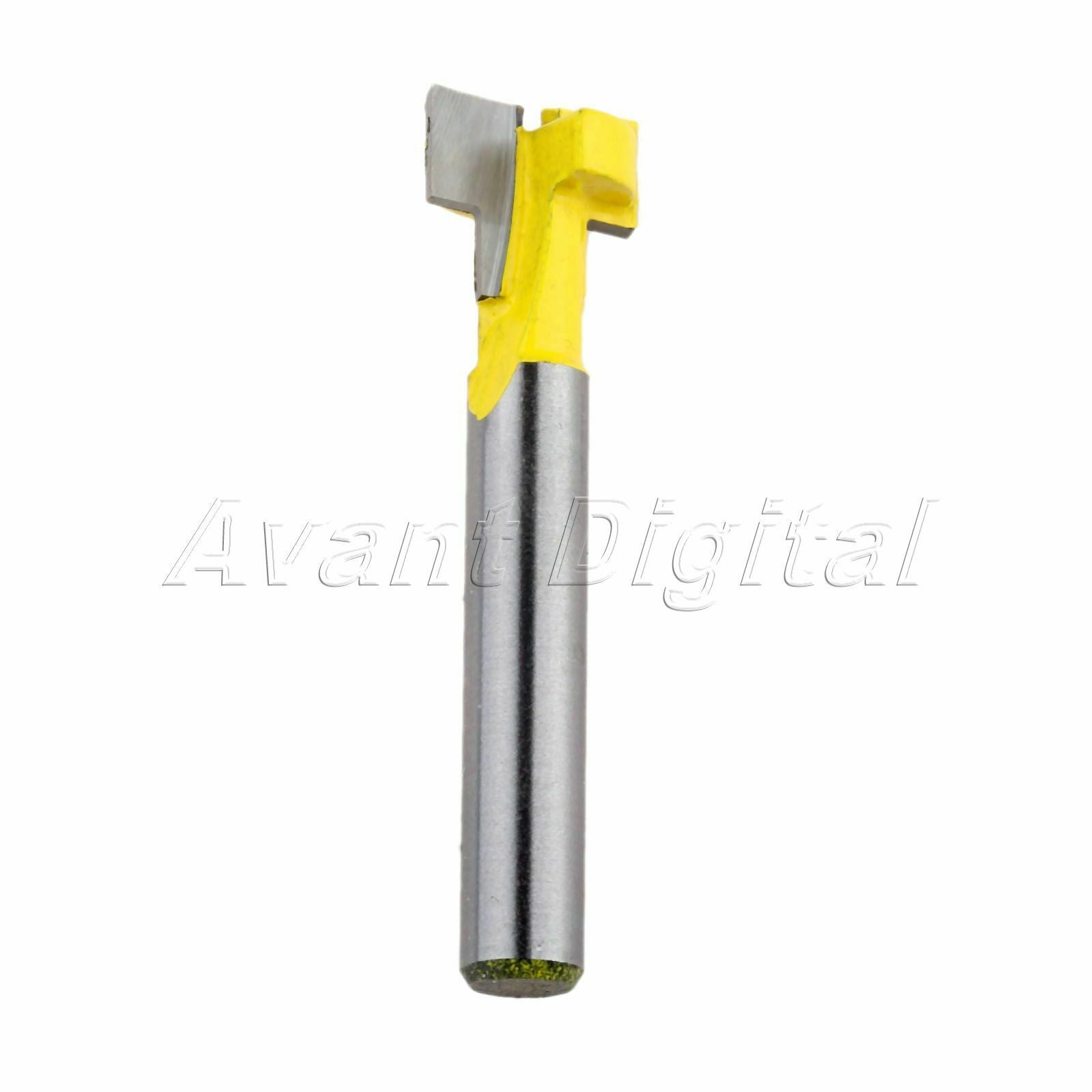 2Pcs 1/4" T-Slot Straight Router Bit Set Tongue & Groove Trim Cutter Rotary Tool